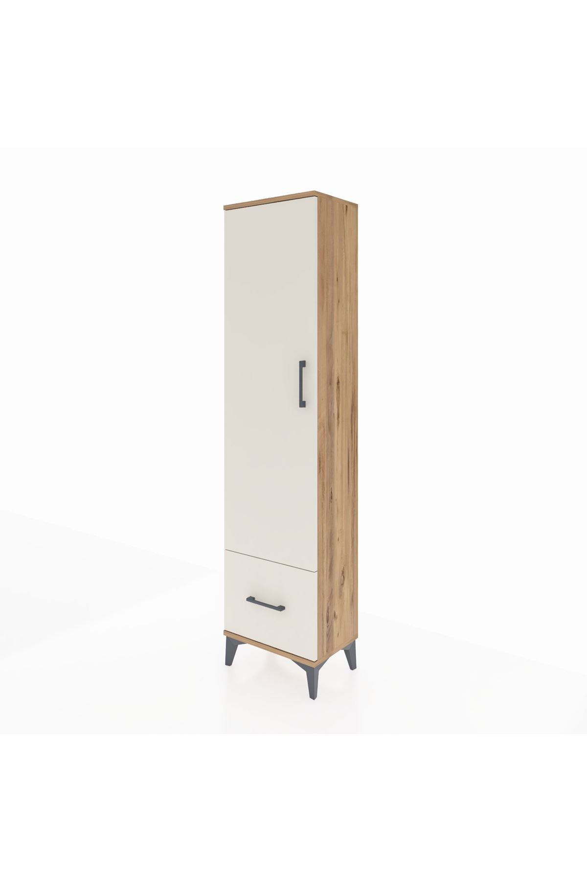 Arges Dolap 5 Raflı Tek Çekmeceli Tek Kapaklı 44x30x182 - S22M016V7A