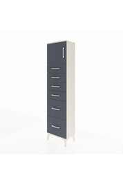 Arges Dolap Tek Raflı 6 Çekmeceli Tek Kapaklı 44x30x182 - S22M017V2A