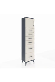 Arges Dolap Tek Raflı 6 Çekmeceli Tek Kapaklı 44x30x182 - S22M017V4A