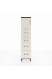 Arges Dolap Tek Raflı 6 Çekmeceli Tek Kapaklı 44x30x182 - S22M017V4A