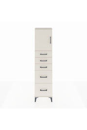 Arges Dolap Tek Raflı 5 Çekmeceli Tek Kapaklı 44x30x182 - S22M018V1A