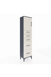 Arges Dolap Tek Raflı 5 Çekmeceli Tek Kapaklı 44x30x182 - S22M018V4A