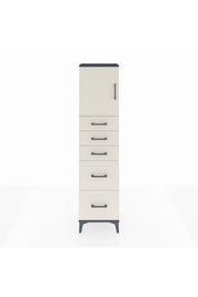 Arges Dolap Tek Raflı 5 Çekmeceli Tek Kapaklı 44x30x182 - S22M018V4A
