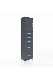 Arges Dolap Tek Raflı 5 Çekmeceli Tek Kapaklı 44x30x182 - S22M018V5A