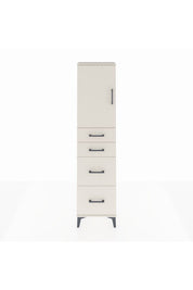 Arges Dolap Tek Raflı 4 Çekmeceli Tek Kapaklı 44x30x182 - S22M019V1A