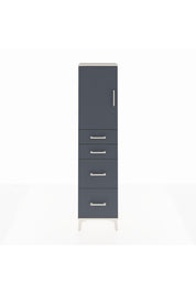 Arges Dolap Tek Raflı 4 Çekmeceli Tek Kapaklı 44x30x182 - S22M019V2A