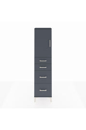 Arges Dolap Tek Raflı 4 Çekmeceli Tek Kapaklı 44x30x182 - S22M019V5A