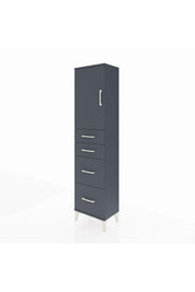 Arges Dolap Tek Raflı 4 Çekmeceli Tek Kapaklı 44x30x182 - S22M019V5A