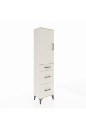 Arges Dolap 3 Raflı 3 Çekmeceli Tek Kapaklı 44x30x182 - S22M020V1A