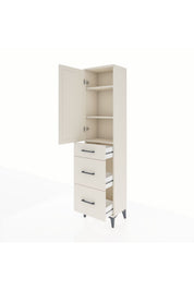 Arges Dolap 3 Raflı 3 Çekmeceli Tek Kapaklı 44x30x182 - S22M020V1A