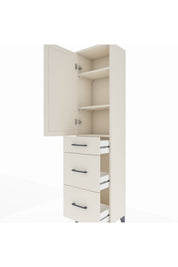 Arges Dolap 3 Raflı 3 Çekmeceli Tek Kapaklı 44x30x182 - S22M020V1A