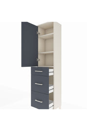 Arges Dolap 3 Raflı 3 Çekmeceli Tek Kapaklı 44x30x182 - S22M020V2A