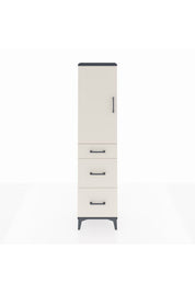 Arges Dolap 3 Raflı 3 Çekmeceli Tek Kapaklı 44x30x182 - S22M020V4A