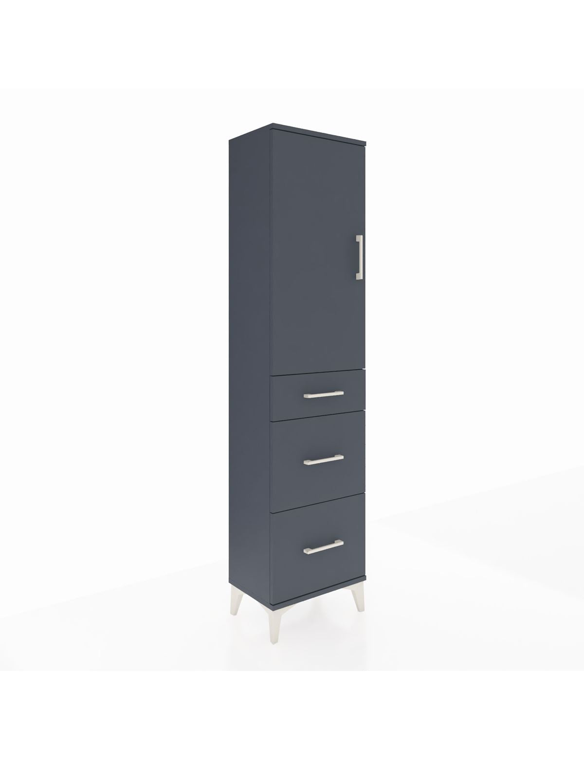 Arges Dolap 3 Raflı 3 Çekmeceli Tek Kapaklı 44x30x182 - S22M020V5A