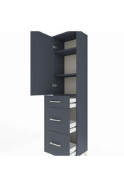 Arges Dolap 3 Raflı 3 Çekmeceli Tek Kapaklı 44x30x182 - S22M020V5A