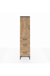 Arges Dolap 3 Raflı 3 Çekmeceli Tek Kapaklı 44x30x182 - S22M020V6A