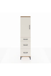 Arges Dolap 3 Raflı 3 Çekmeceli Tek Kapaklı 44x30x182 - S22M020V7A