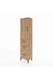 Arges Dolap 3 Raflı 3 Çekmeceli Tek Kapaklı 44x30x182 - S22M020V9A