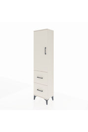 Arges Dolap 4 Raflı 2 Çekmeceli Tek Kapaklı 44x30x182 - S22M021V1A