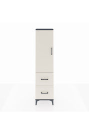 Arges Dolap 4 Raflı 2 Çekmeceli Tek Kapaklı 44x30x182 - S22M021V4A