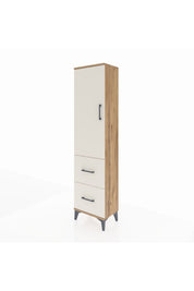Arges Dolap 4 Raflı 2 Çekmeceli Tek Kapaklı 44x30x182 - S22M021V7A