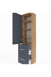 Arges Dolap 4 Raflı 2 Çekmeceli Tek Kapaklı 44x30x182 - S22M021V8A