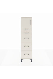 Arges Dolap Tek Raflı 5 Çekmeceli Tek Kapaklı 44x30x182 - S22M022V1A