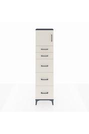 Arges Dolap Tek Raflı 5 Çekmeceli Tek Kapaklı 44x30x182 - S22M022V4A
