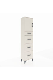 Arges Dolap 2 Raflı 4 Çekmeceli Tek Kapaklı 44x30x182 - S22M023V1A