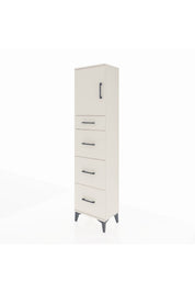 Arges Dolap 2 Raflı 4 Çekmeceli Tek Kapaklı 44x30x182 - S22M023V1A
