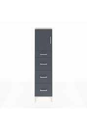 Arges Dolap 2 Raflı 4 Çekmeceli Tek Kapaklı 44x30x182 - S22M023V2A