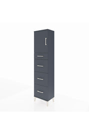 Arges Dolap 2 Raflı 4 Çekmeceli Tek Kapaklı 44x30x182 - S22M023V5A