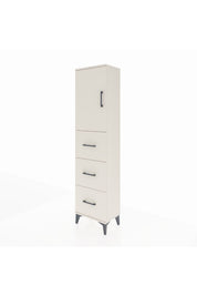 Arges Dolap Tek Raflı 3 Çekmeceli Tek Kapaklı 44x30x182 - S22M024V1A