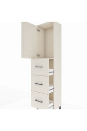 Arges Dolap Tek Raflı 3 Çekmeceli Tek Kapaklı 44x30x182 - S22M024V1A