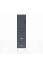 Arges Dolap Tek Raflı 3 Çekmeceli Tek Kapaklı 44x30x182 - S22M024V2A