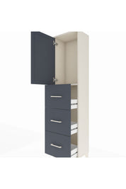 Arges Dolap Tek Raflı 3 Çekmeceli Tek Kapaklı 44x30x182 - S22M024V2A