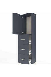 Arges Dolap Tek Raflı 3 Çekmeceli Tek Kapaklı 44x30x182 - S22M024V5A