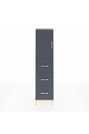 Arges Dolap Tek Raflı 3 Çekmeceli Tek Kapaklı 44x30x182 - S22M024V8A