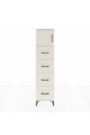 Arges Dolap Tek Raflı 4 Çekmeceli Tek Kapaklı 44x30x182 - S22M025V1A