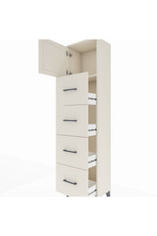 Arges Dolap Tek Raflı 4 Çekmeceli Tek Kapaklı 44x30x182 - S22M025V1A