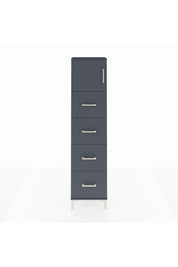 Arges Dolap Tek Raflı 4 Çekmeceli Tek Kapaklı 44x30x182 - S22M025V5A
