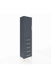 Arges Dolap Tek Raflı 5 Çekmeceli Tek Askılı 44x30x182 - S22M026V5A