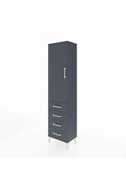 Arges Dolap Tek Raflı 4 Çekmeceli Tek Askılı 44x30x182 - S22M027V5A