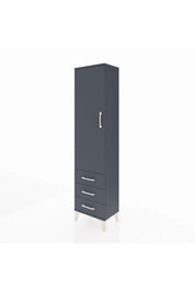 Arges Dolap Tek Raflı 3 Çekmeceli Tek Askılı 44x30x182 - S22M028V5A