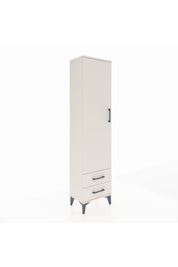 Arges Dolap Tek Raflı 2 Çekmeceli Tek Askılı 44x30x182 - S22M029V1A