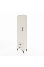 Arges Dolap Tek Raflı 2 Çekmeceli Tek Askılı 44x30x182 - S22M029V1A