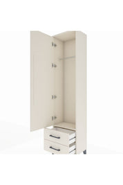Arges Dolap Tek Raflı 2 Çekmeceli Tek Askılı 44x30x182 - S22M029V1A