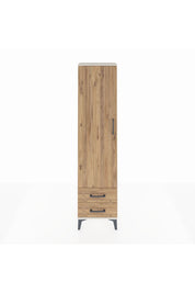 Arges Dolap Tek Raflı 2 Çekmeceli Tek Askılı 44x30x182 - S22M029V3A