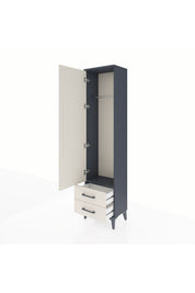 Arges Dolap Tek Raflı 2 Çekmeceli Tek Askılı 44x30x182 - S22M029V4A