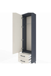 Arges Dolap Tek Raflı 2 Çekmeceli Tek Askılı 44x30x182 - S22M029V4A